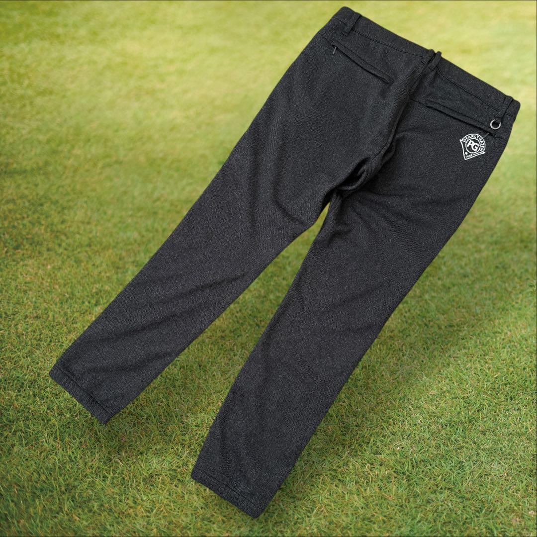 裏起毛　パーリーゲイツ　ジョガーパンツ　XL〜XXL グレー　ロゴサイドライン