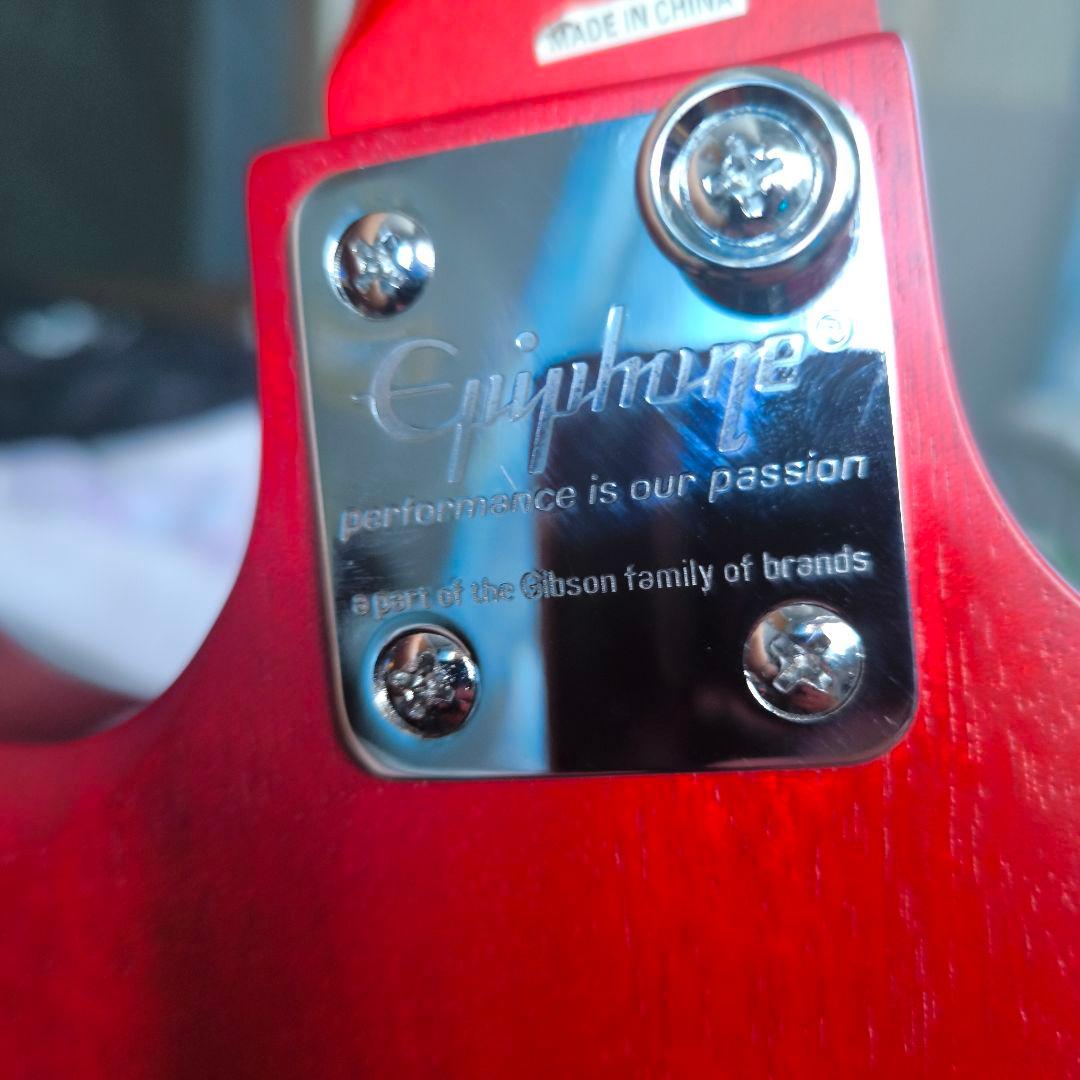 極美品　Epiphone SG エレキギター 赤 艶消し ソフトケース付き
