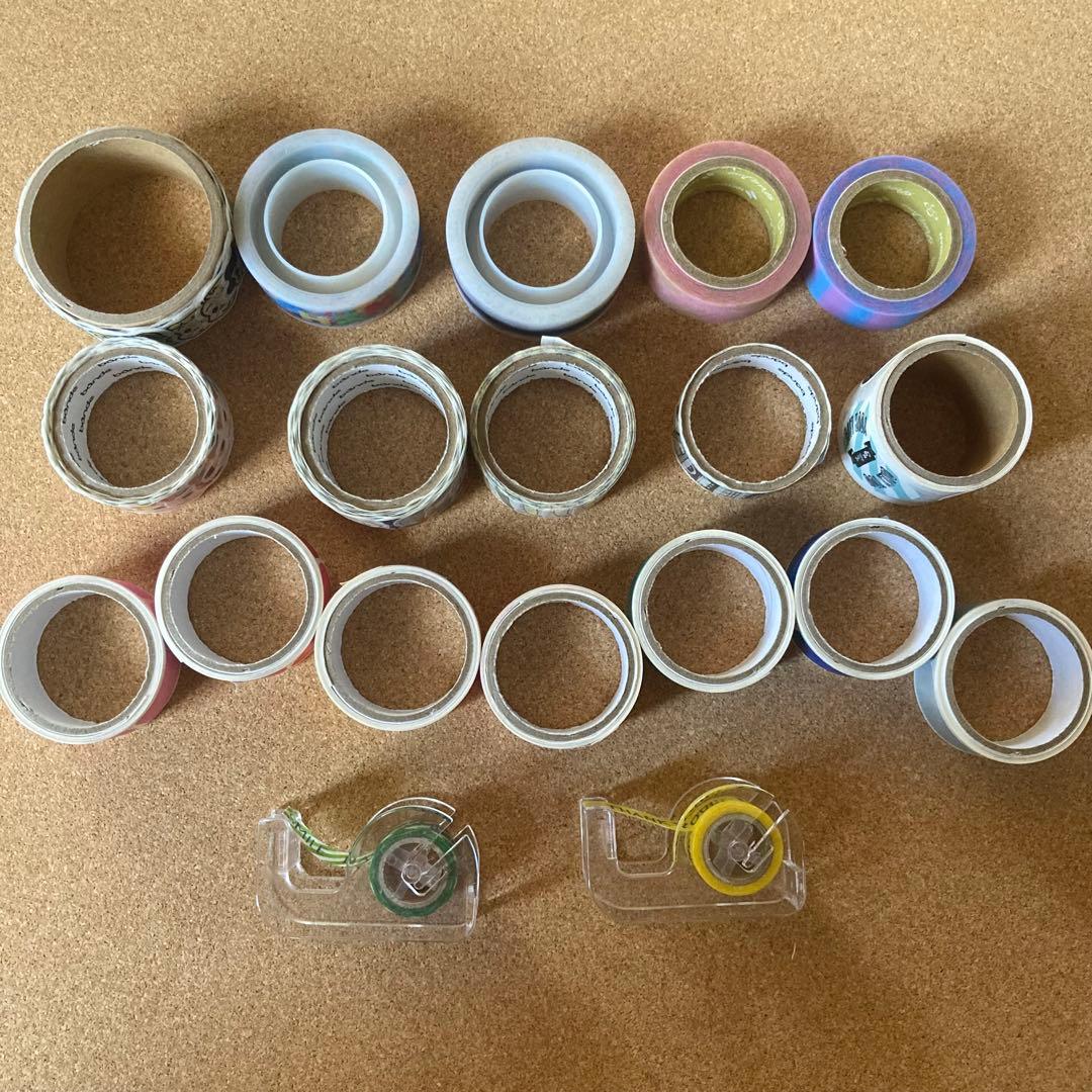 【期間限定価格】マスキングテープ他139点セット/無印良品2段引き出し収納付き