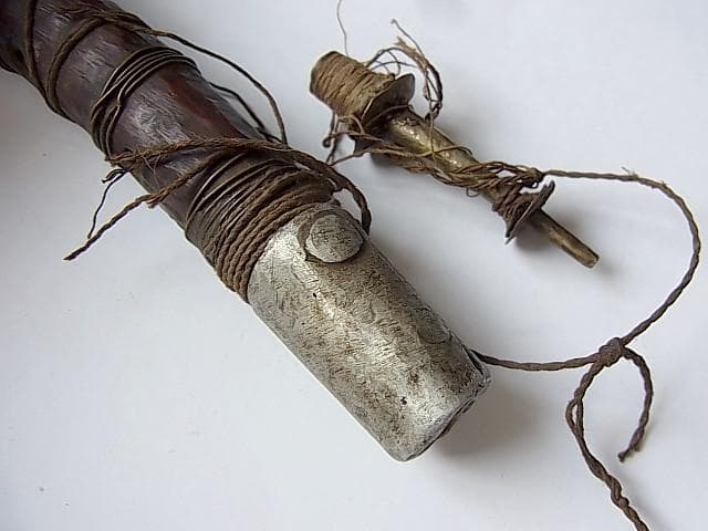 ★W2702★ネパール 古い 笛 シャーナイ リード楽器 瞑想 仏具