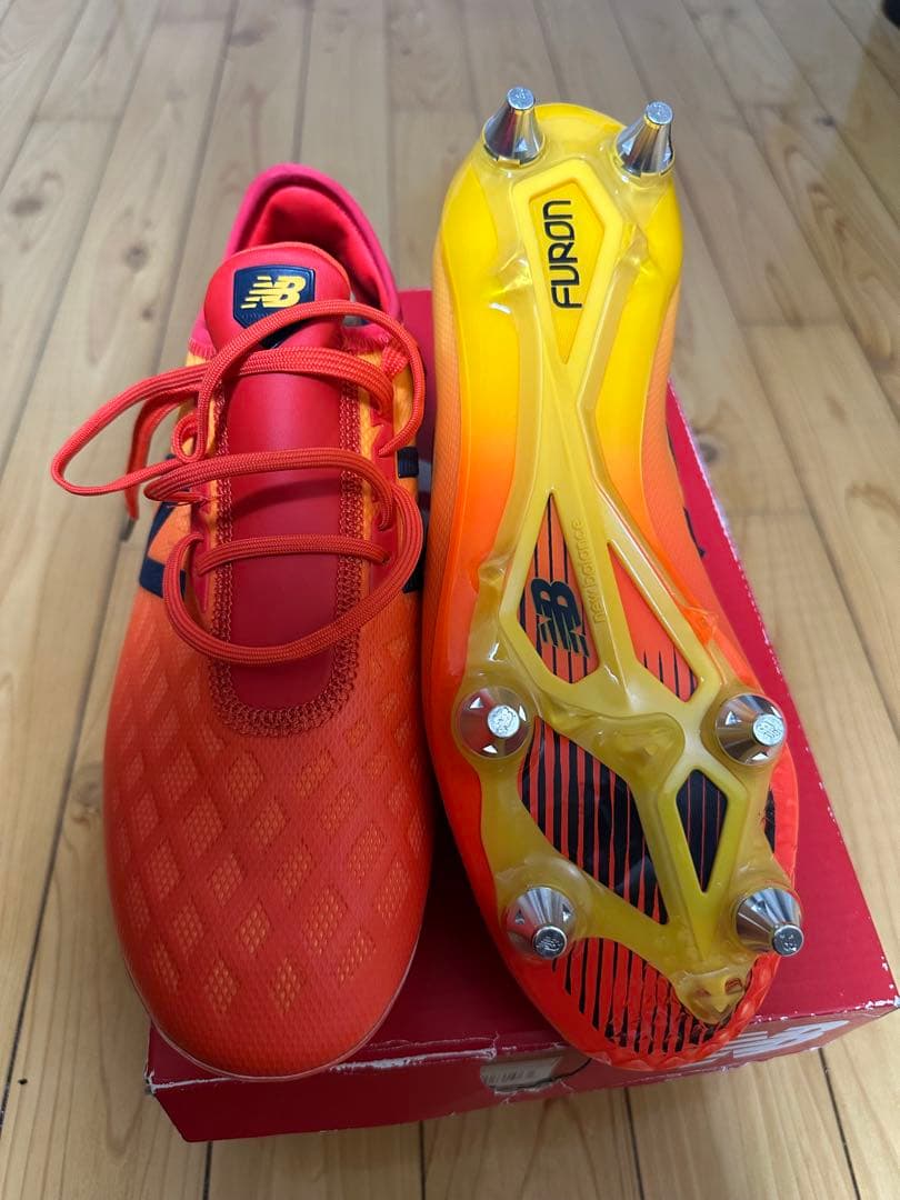 New Balance Furon V4 SG 26cm オレンジ/イエロー