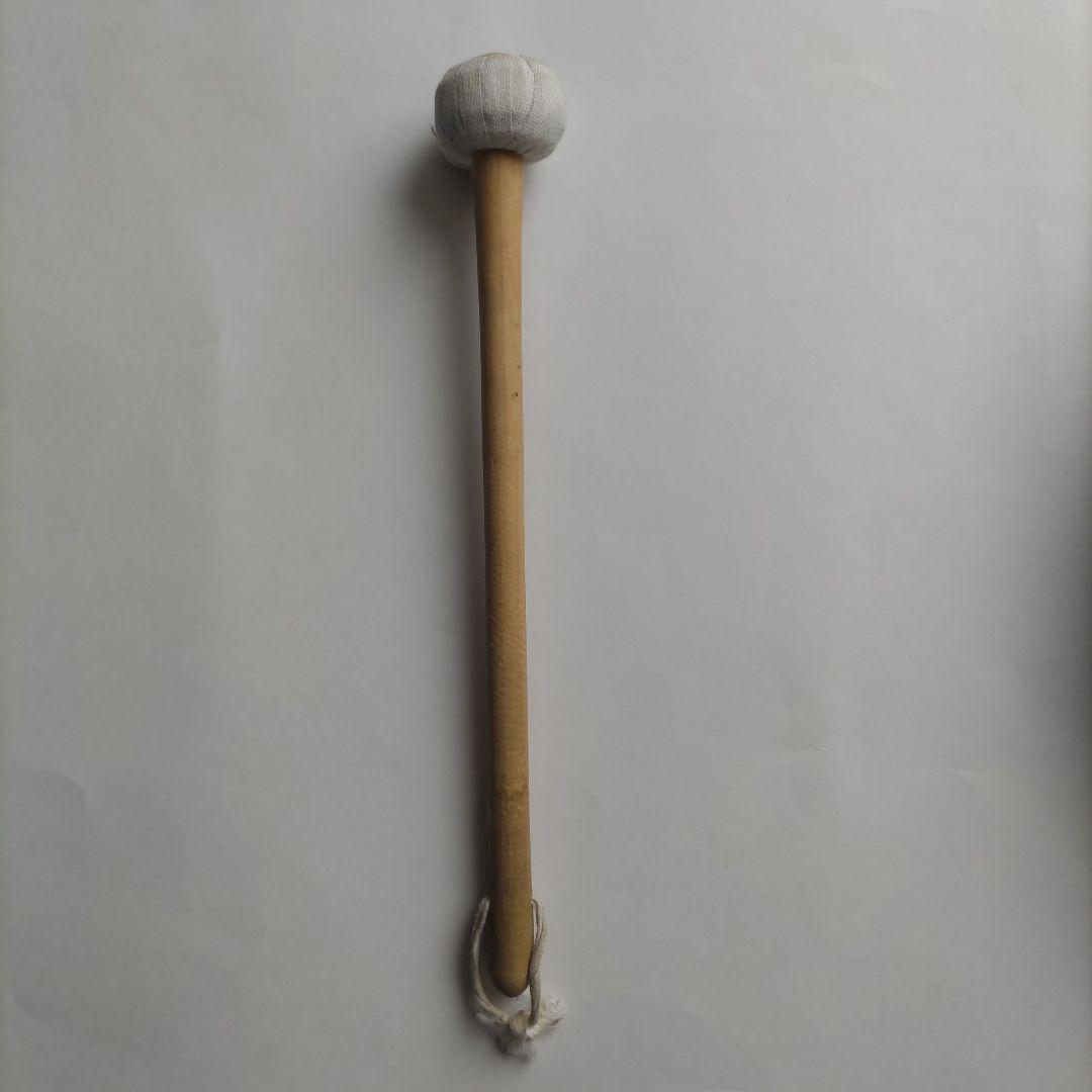 銅鑼 ドラ 直径27.8cm 重さ1070g バチ付き