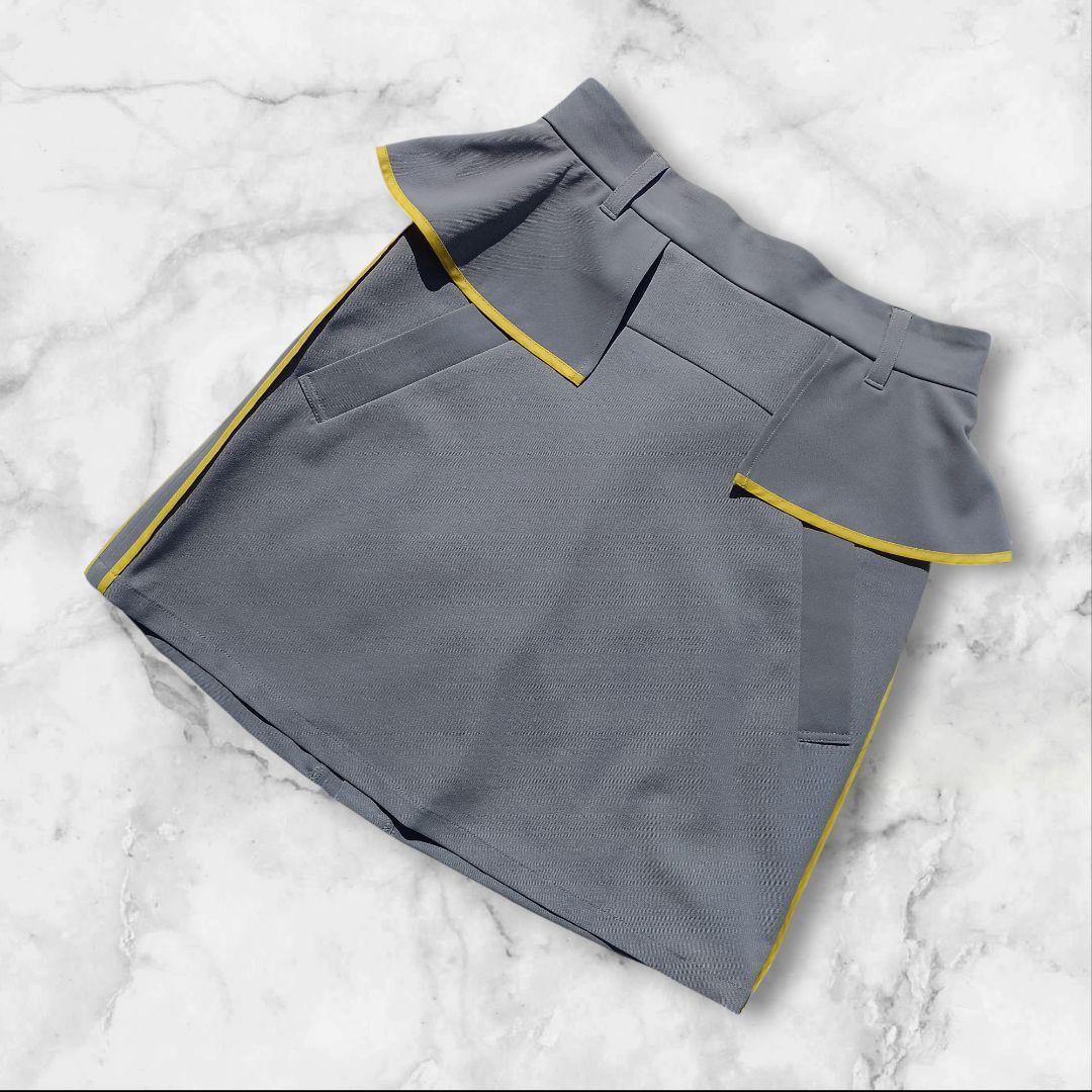 新品 試着のみ マークアンドロナ MARK＆LONA スカート グレー 36