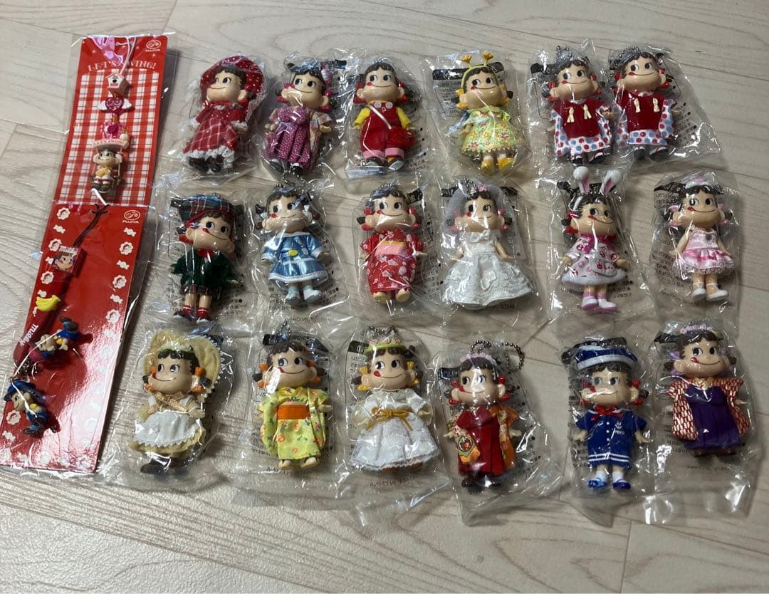 セット　ペコちゃん　ぽこちゃん　50周年　フィギュア　人形　缶　レトロ　不二家