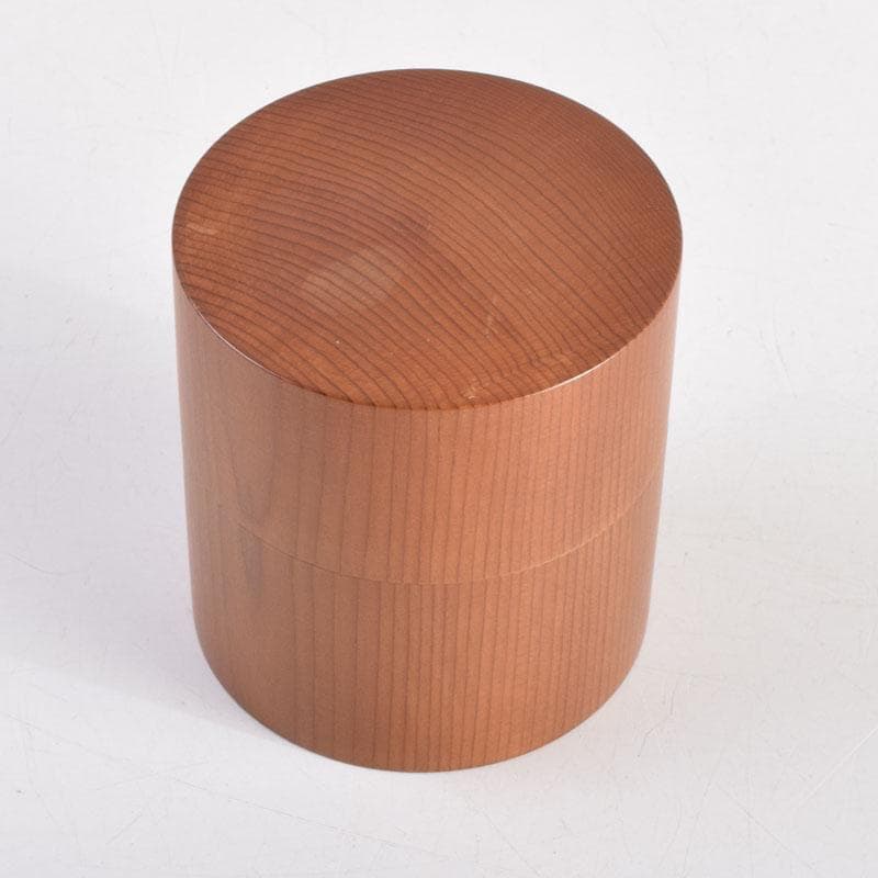 茶道具　飛騨一位細工　茶筒　時代箱　V　8860