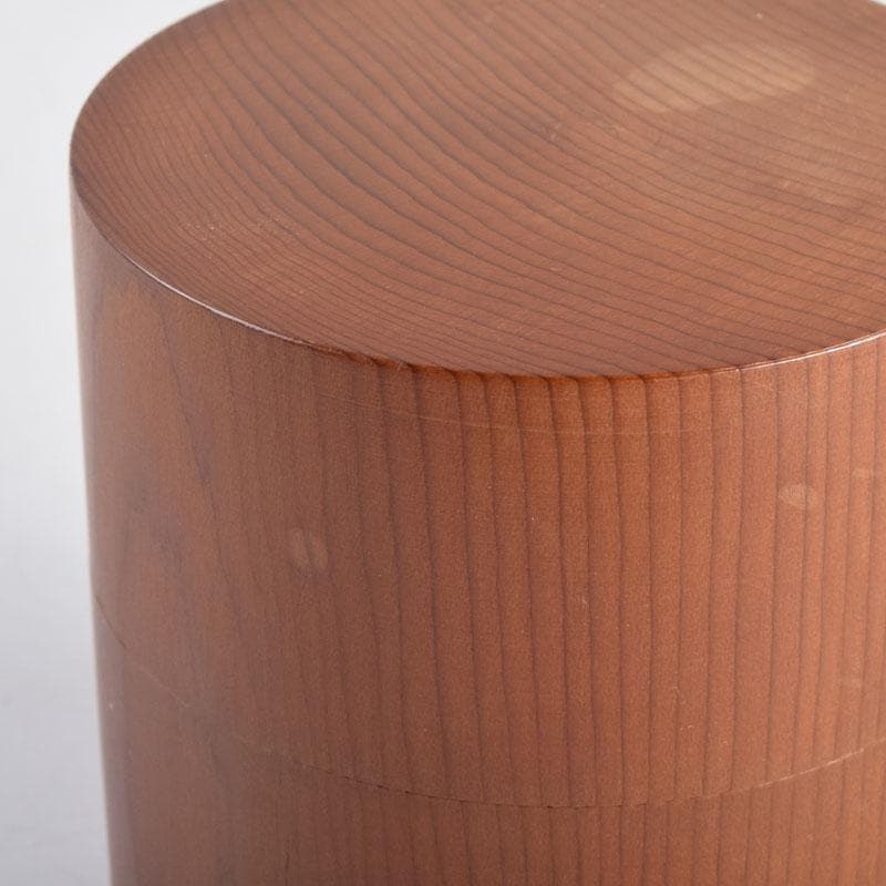 茶道具　飛騨一位細工　茶筒　時代箱　V　8860