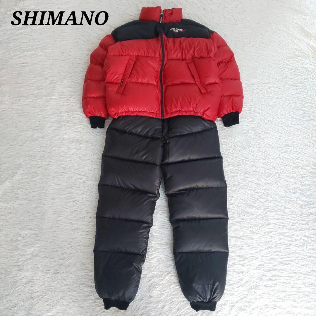 未使用級 SHIMANO ダウン XL サーマルスーツ 上下 極暖 ヌプシ