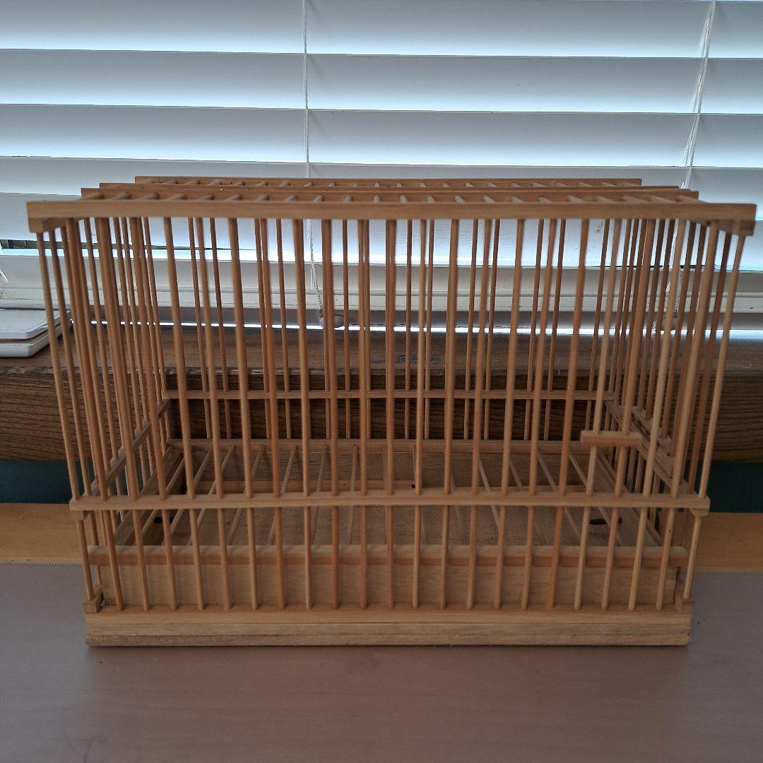 鳥籠　鳥かご　メジロ　9個　+　収納木棚