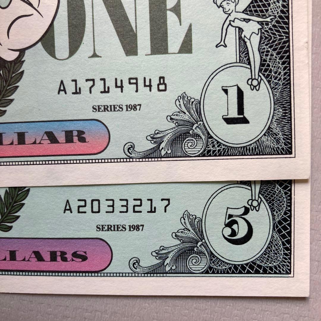 ディズニーダラー　1987年初版　２枚セット