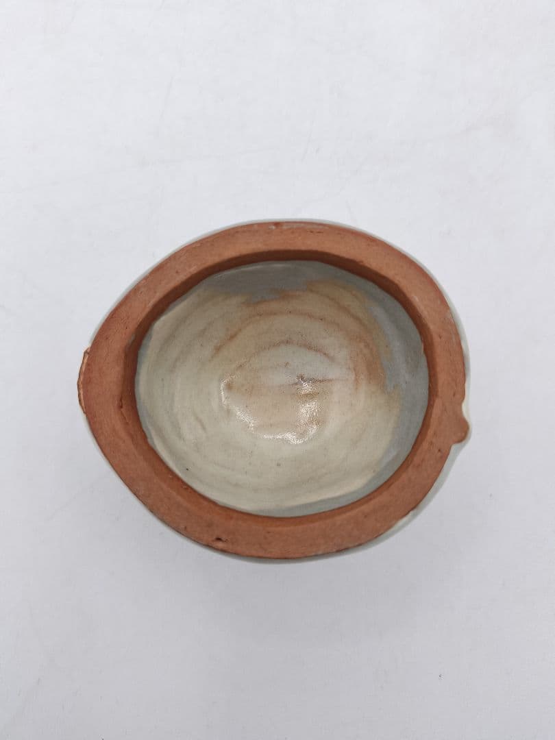 c802【新品・未使用】香合 萩焼 桃 宮田豊 木箱 茶道具