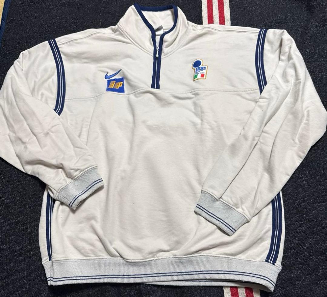 98 イタリア代表　選手用ハーフジップトップ　L