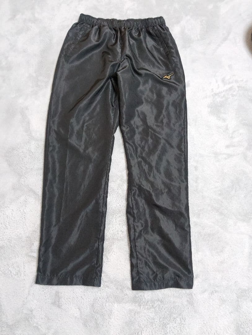 MizunoProミズノプロ ナイロンフルジッパー ジャケット 黒金Oサイズ上下