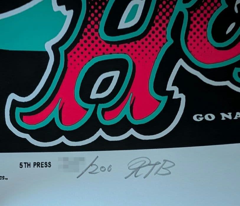 キューティーハニー ロッキンジェリービーン シルクスクリーンポスター オレンジ