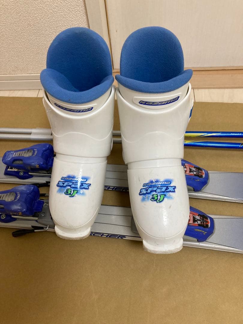 Fischer　ジュニア用　スキー板128cm ブーツ23cm ストック95cm