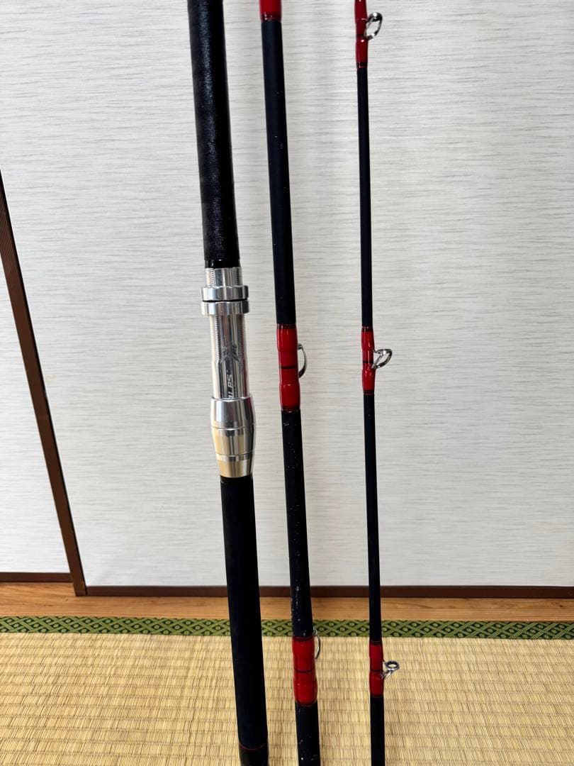 ダイワ幻覇王クエ！ 竿受け、リール60付けます。