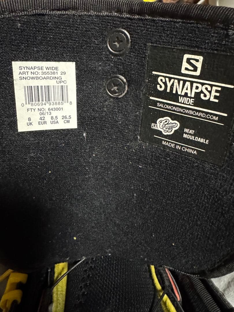 「美品！！！」 SALOMON SYNAPSEスノボードブーツ 26.5cm
