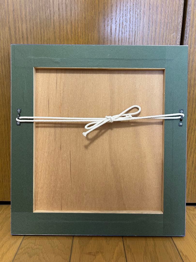 ジョージ・ロドリーゲ「ブルードッグ」背景赤 額縁入り 幸運の青い犬 箱付