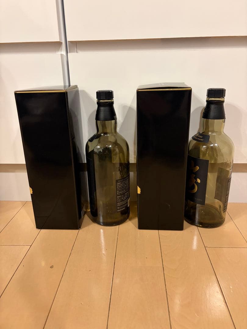 山崎 18年 ウイスキー 2本セット　空き瓶　箱付き