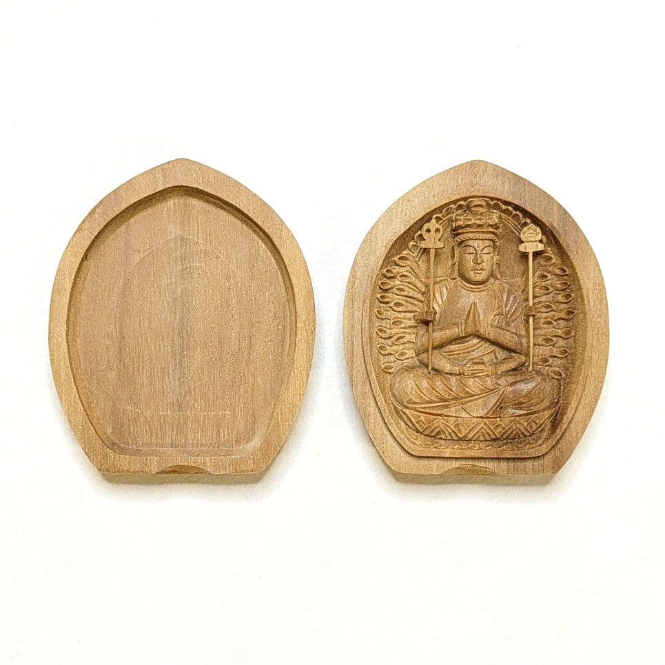 【フォロー割・新品】 香合仏　千手観音菩薩　白檀　仏龕　懐中仏　千手観音