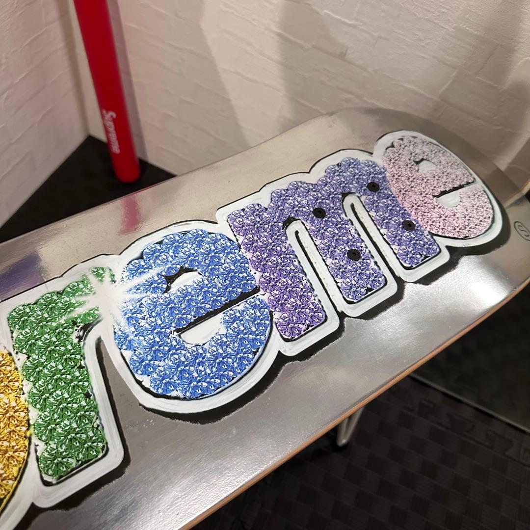 スケートボード supreme bling box logo skateboard