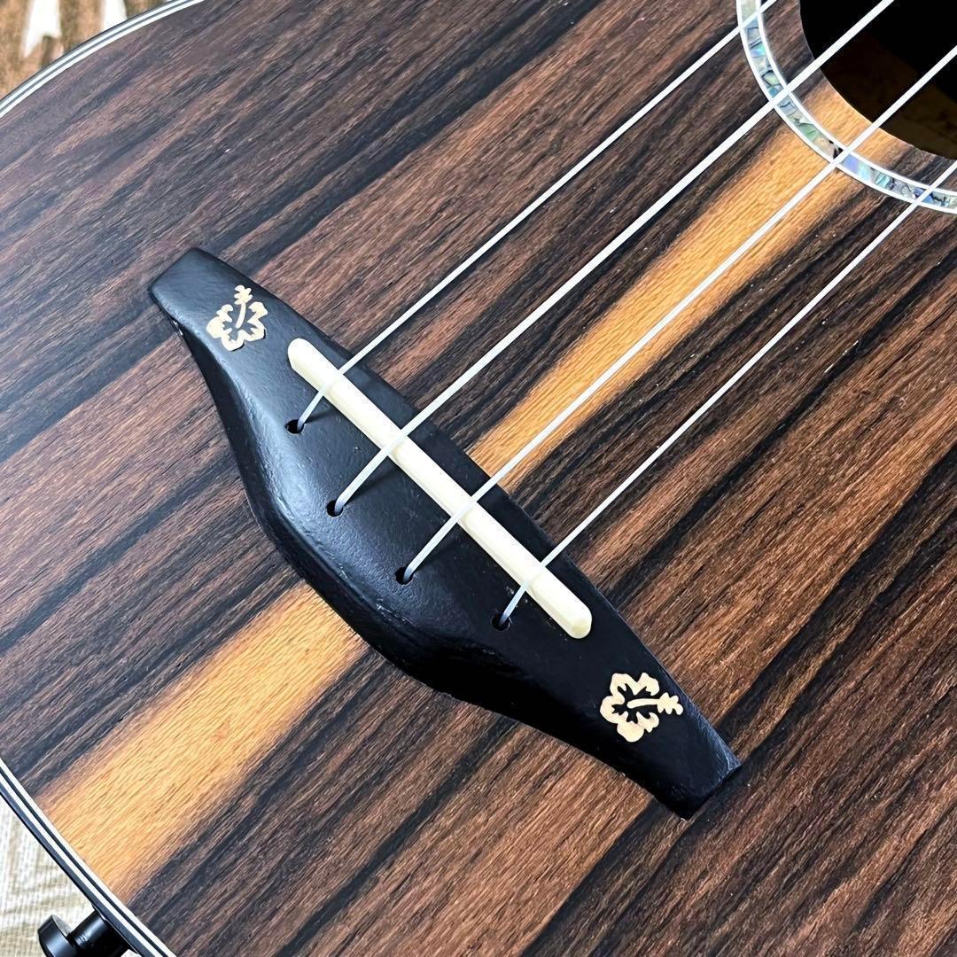 【高級材】Smijer黒檀材とシャム柿のソプラノ・ウクレレ【ウクレレ専門店】