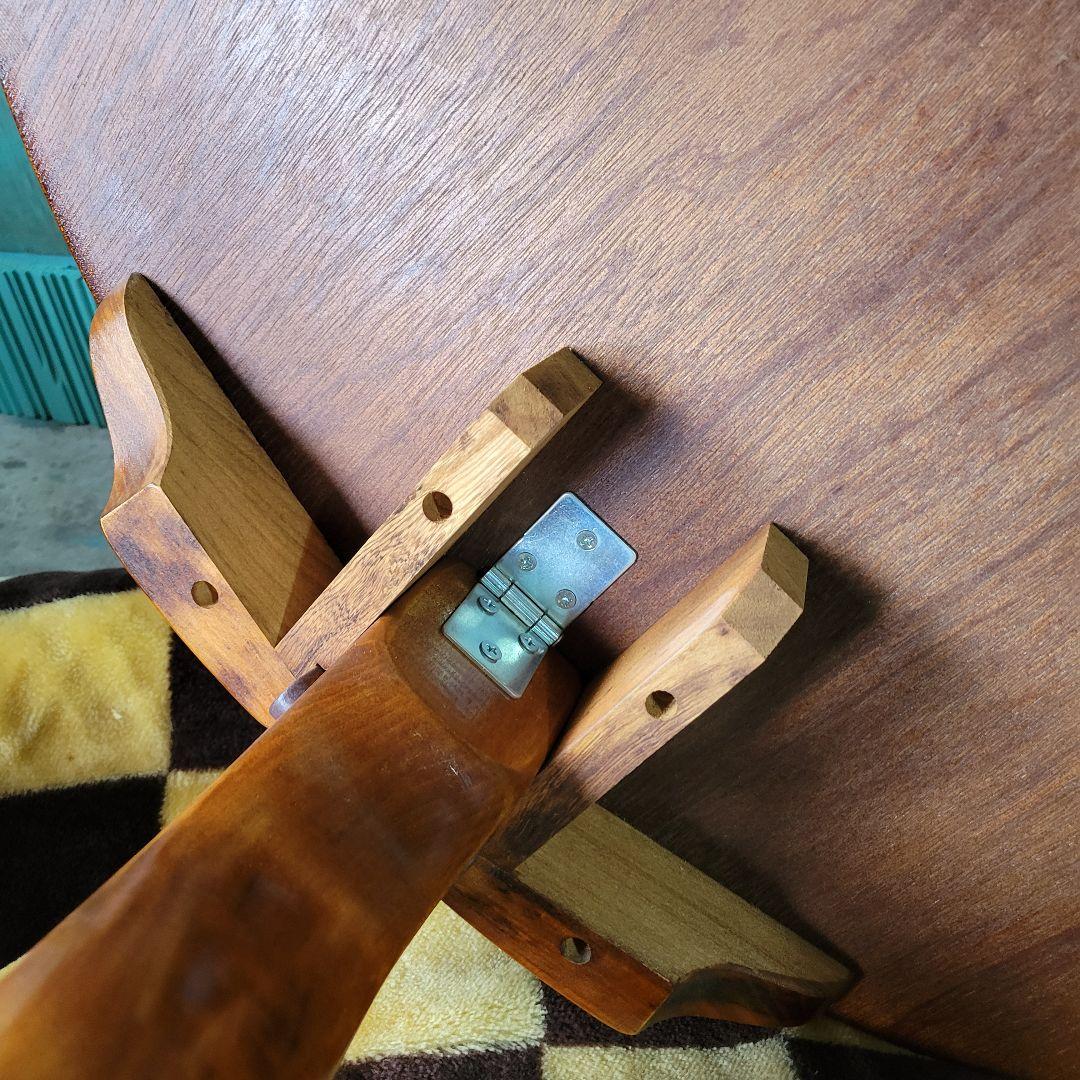 木製 折りたたみ 丸ちゃぶ台 ローテーブル 直径90cm ヴィンテージ 座卓