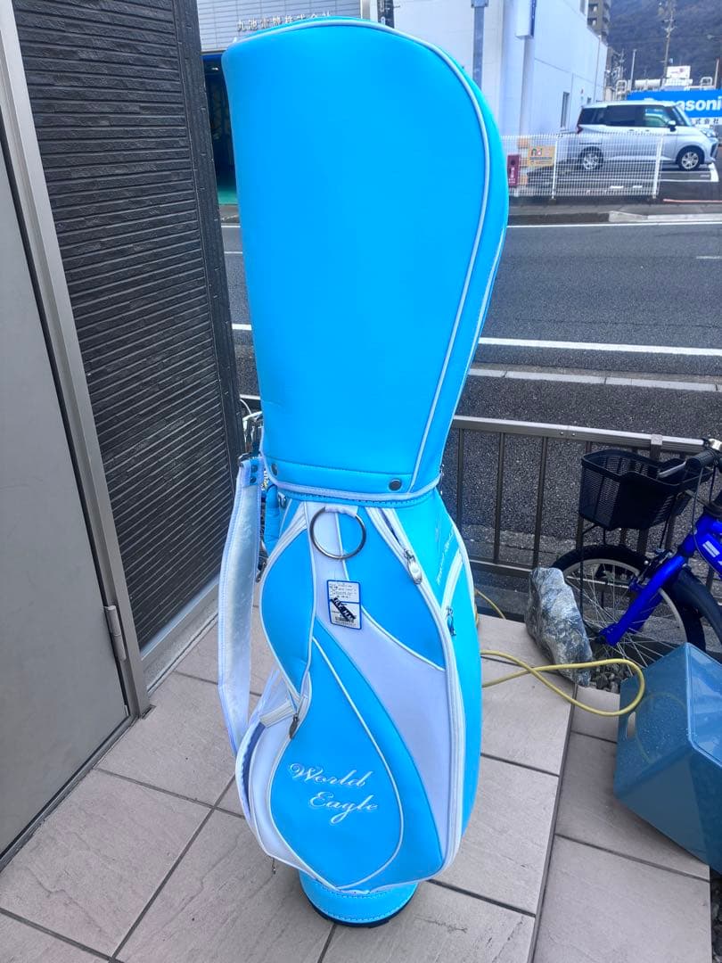 ワールドイーグル ゴルフバッグ 水色