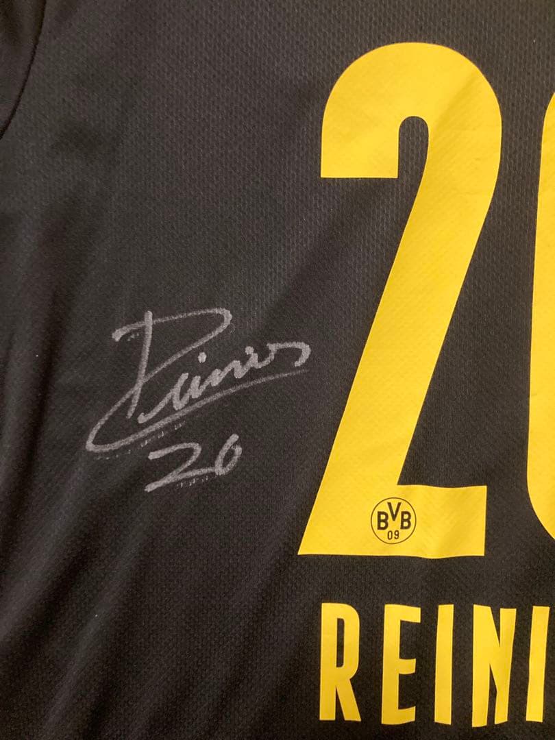 【新品】ボルシアドルトムント20-21アウェイユニフォーム ヘイニエル サイン入