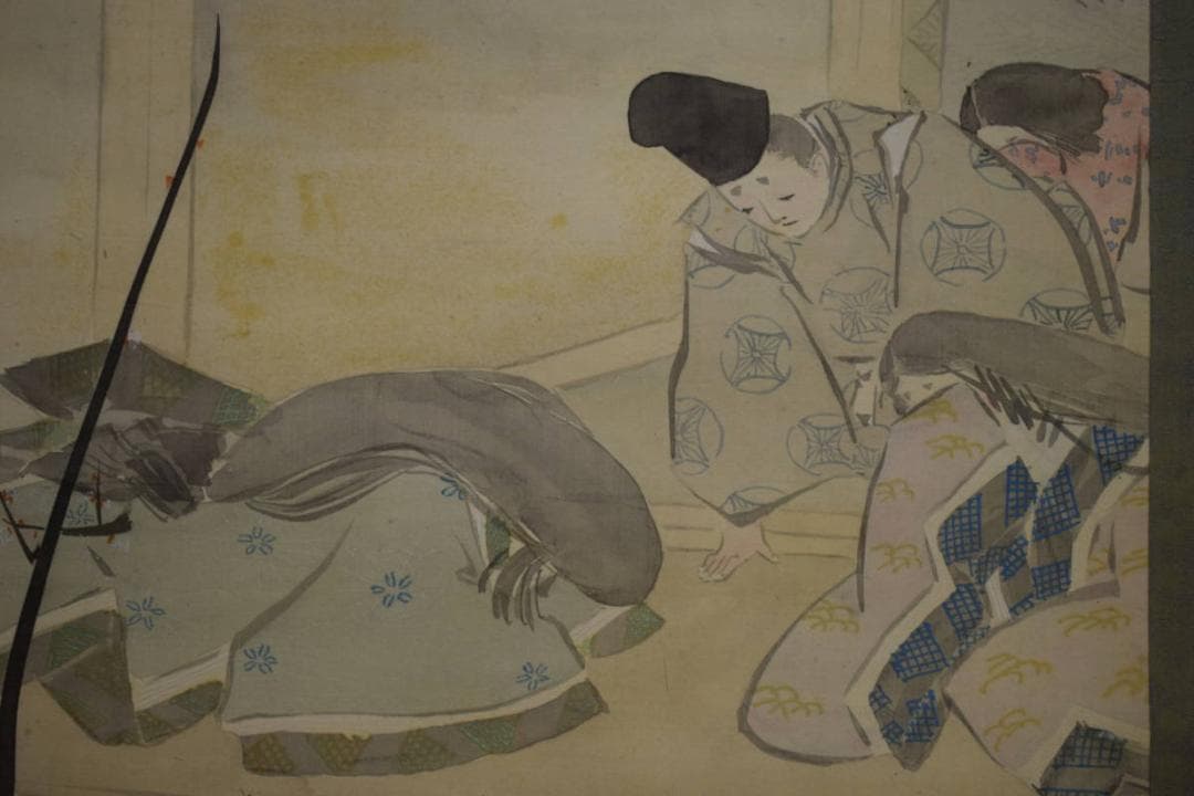 不詳/作者不詳/菅原道真公図/人物図/梅図/布袋屋掛軸HJ-401