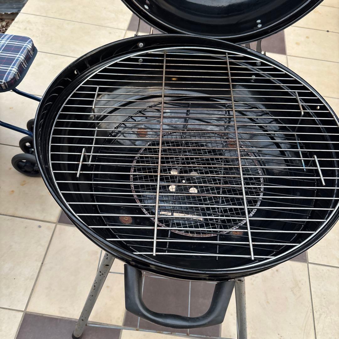 バーベキューコンロ　グリル　温度計付き