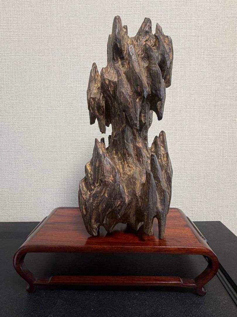 天然香木 希少良香 伽羅 山子 置物 493.5g