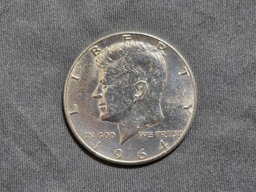 1964年 ケネディハーフダラー シェル +1枚