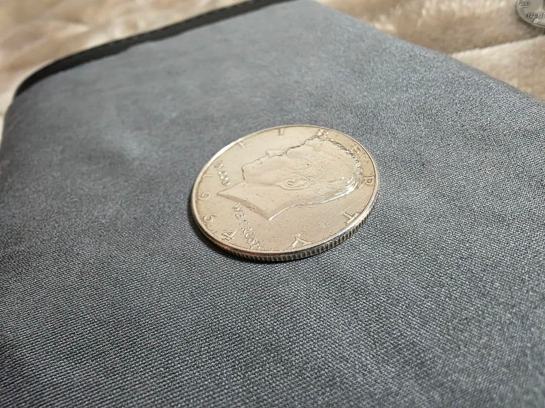 1964年 ケネディハーフダラー シェル +1枚