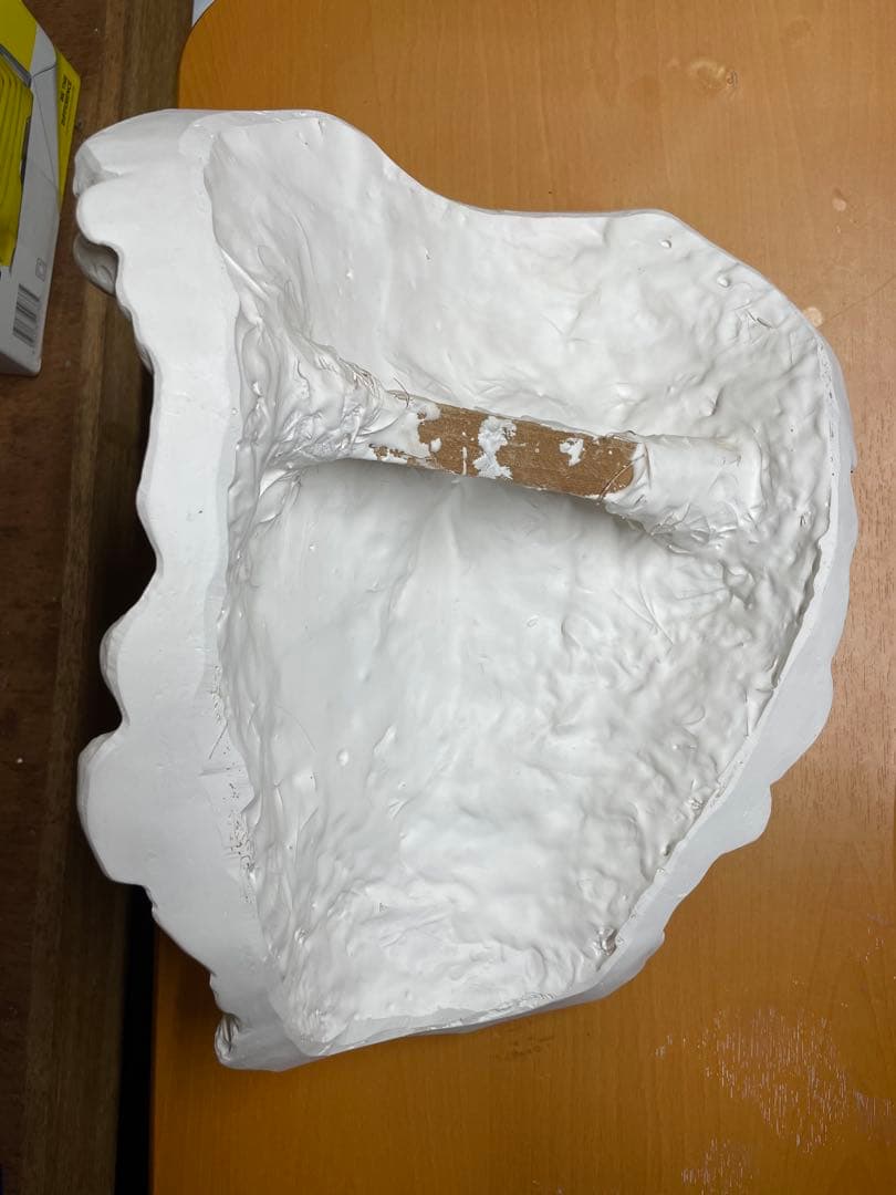 白い彫刻顔レリーフ(ルキウス・ウェルス帝) 大きめの装飾品