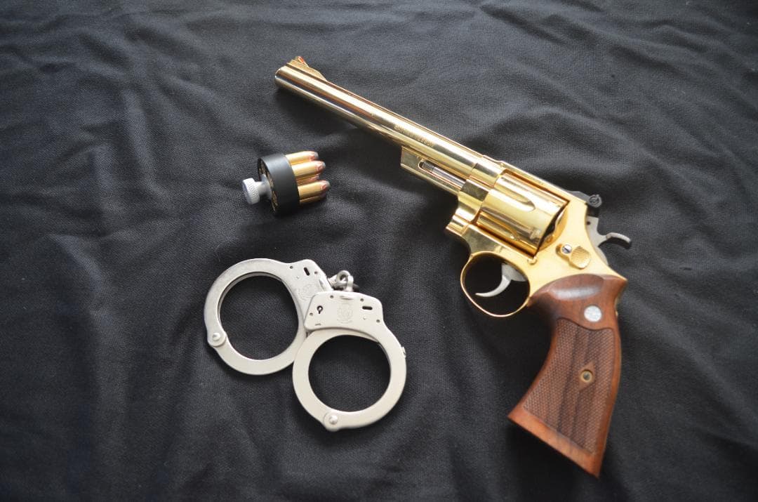 美品！コクサイ金属モデルガン　S&W M29　8-3/8インチ 未発火　木グリ付