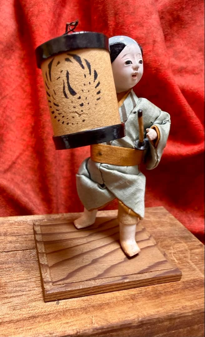 豆市松人形 日本人形 提灯 衣装人形 風俗人形