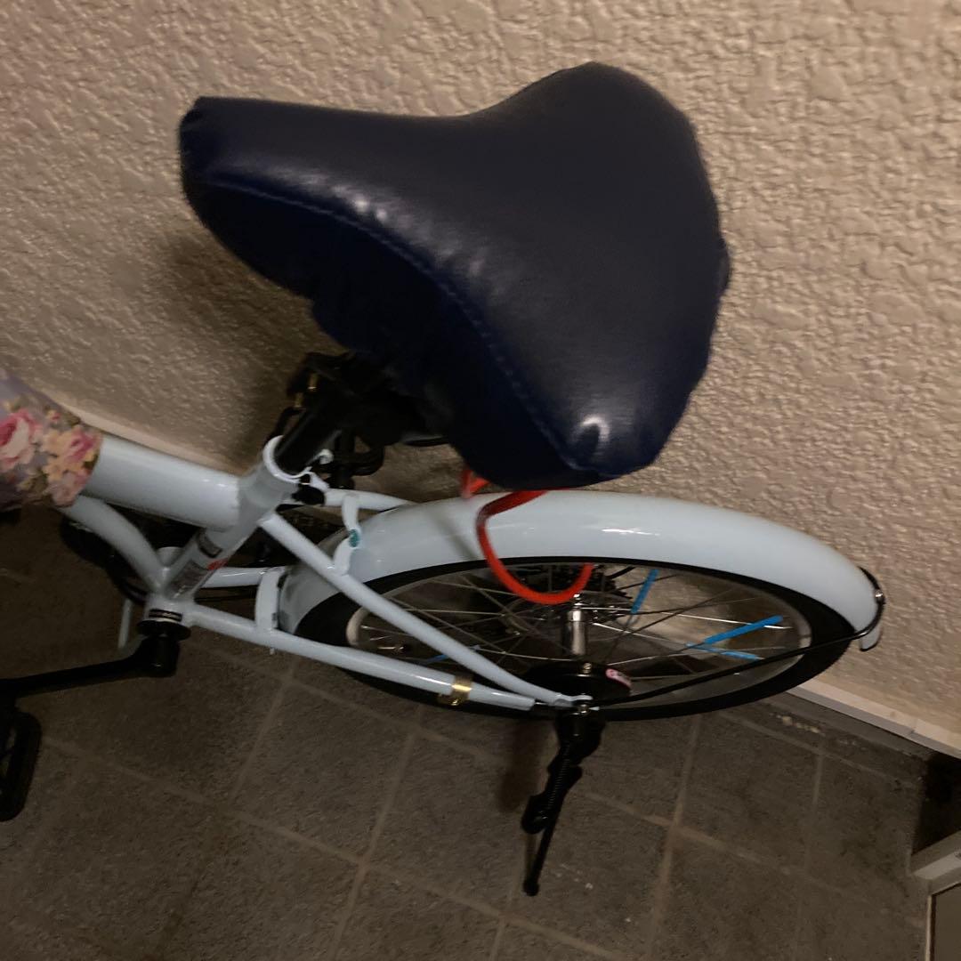 完成品　折りたたみ　自転車　20インチ　6段変速　美品　引き取り