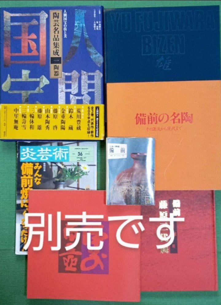 備前焼人間国宝藤原雄 備前大壺 展覧会図録・美術陶芸本11冊に所載の代表作