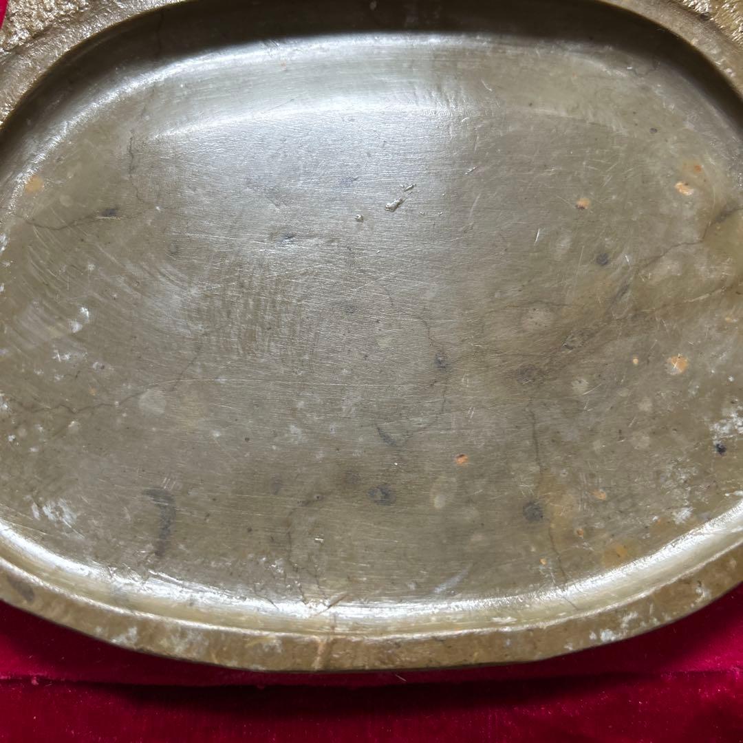 貴重骨董【三葉虫化石硯】化石約２億５１００万年最高級書道具希少珍品新品未使用です