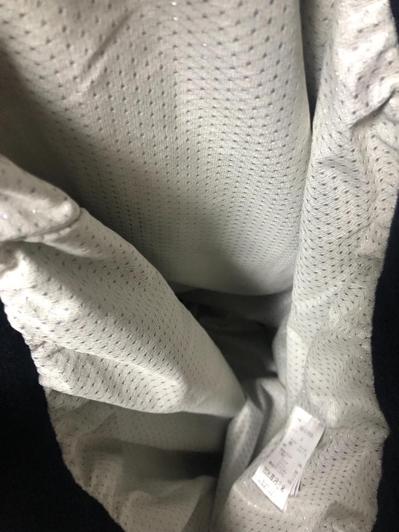 未使用 タグ付き 防風カシミヤクルーネックニットプルオーバー 4 M ネイビー