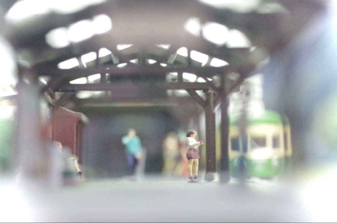 江ノ電 江ノ島駅 鉄道ジオラマ展示台 Nゲージ 鉄コレ 鉄道模型 ジオコレ