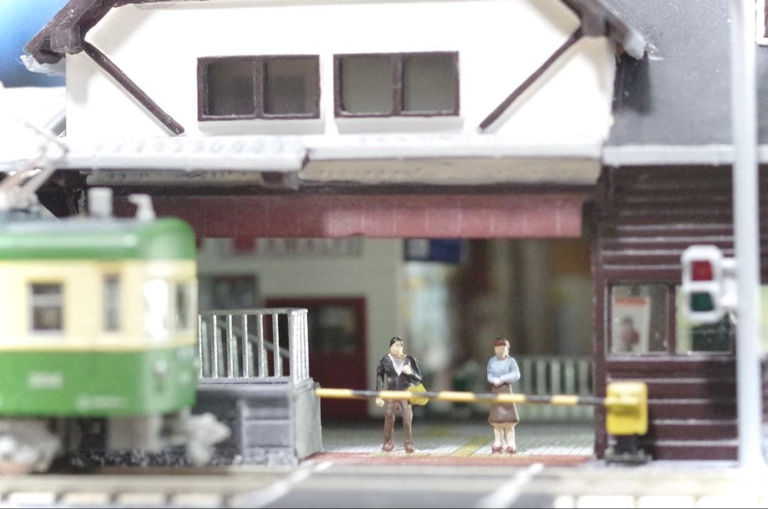 江ノ電 江ノ島駅 鉄道ジオラマ展示台 Nゲージ 鉄コレ 鉄道模型 ジオコレ