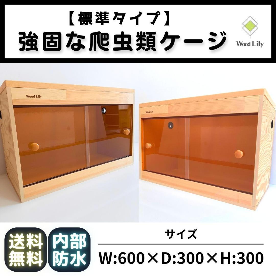 【アウトレット在庫売り切り】爬虫類ケージ 約600×300×300mm