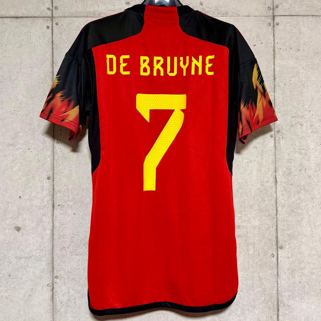 【極美品！】2022カタールW杯 ベルギー代表 ♯7 デブライネ【Lサイズ】