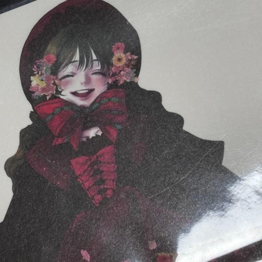 バラ売り可★【BU52海外ステッカー】黒いたぬき様　女の子　人物ステッカー
