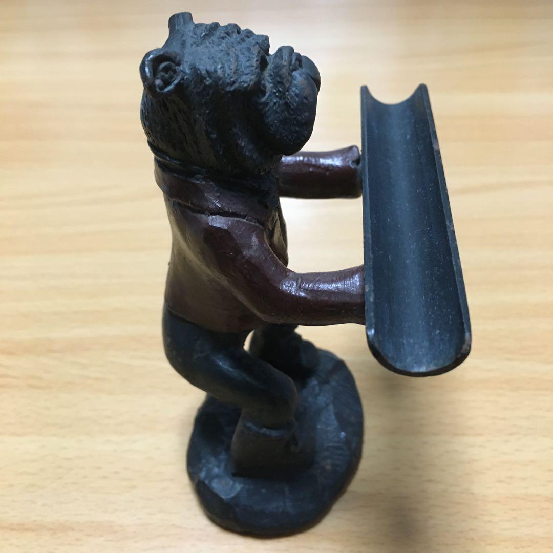 1286 ブルドック 文鎮 ペン置き　鉄　金属製