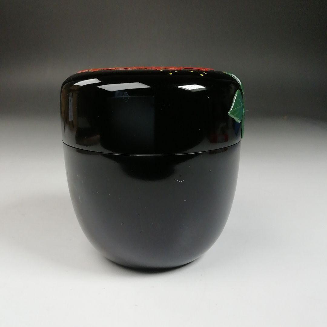 Ｗ４２　棗　『デイゴ』『琉球漆器』　木箱　茶道具