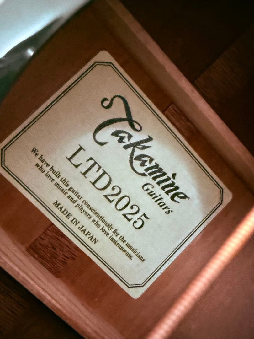 【限定モデル 定価¥385,000-】takamine LTD2025 アコギ