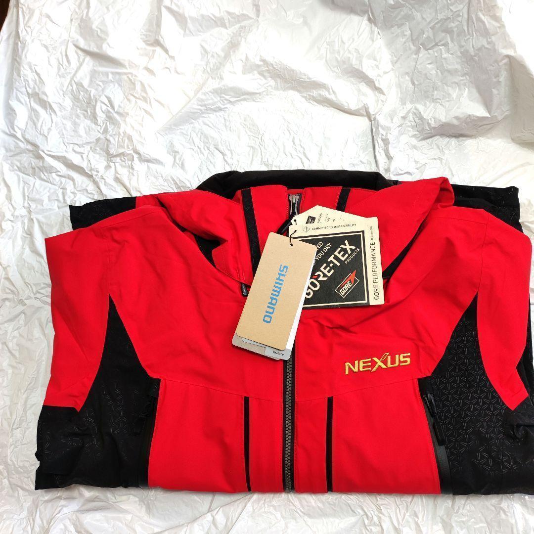 【新品】シマノ ネクサス テクノレイヤードスーツ XL レッド RT-133W