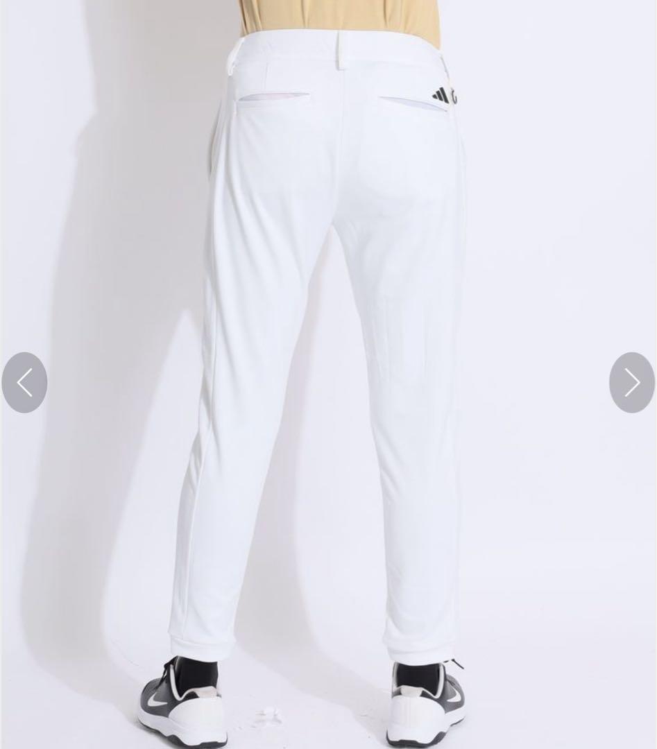 白XL新品定価17600円アディダスゴルフ　レディース　中わた ロゴ パンツ